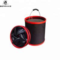 Collapsible Camping Wash Basin Bucket Foldable Car Wash Bucket With Handle